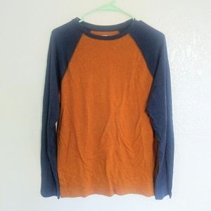 [ orange and blue small long sleeve never worn ]